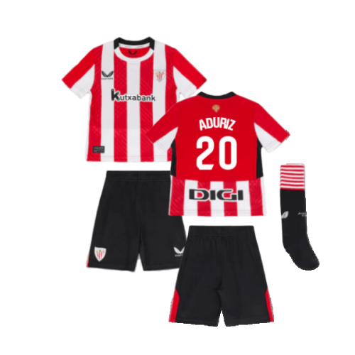 2024-2025 Athletic Bilbao Home Mini Kit (Aduriz 20)