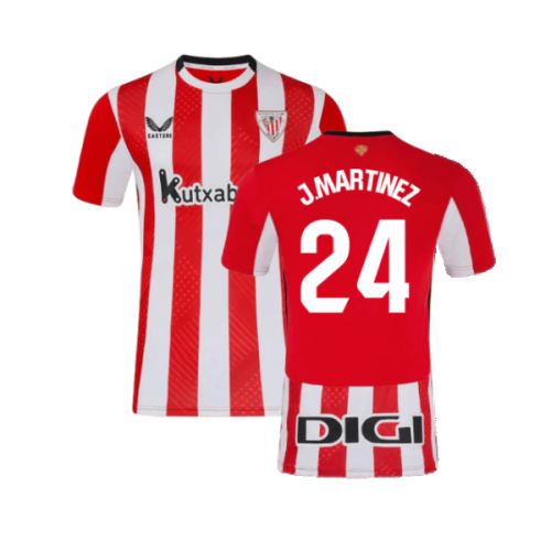 2024-2025 Athletic Bilbao Home Shirt (J.Martinez 24)