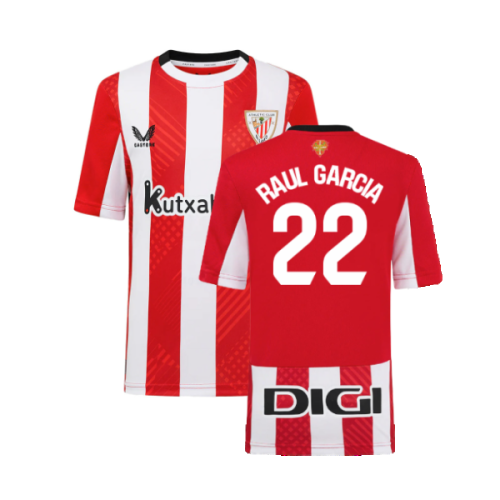 2024-2025 Athletic Bilbao Home Shirt (Kids) (Raul Garcia 22)