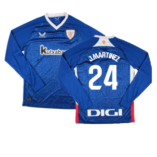 2024-2025 Athletic Bilbao Long Sleeve Away Shirt (J.Martinez 24)