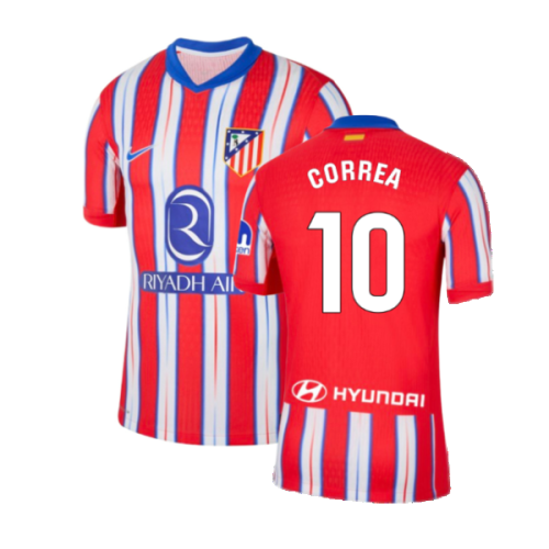 2024-2025 Atletico Madrid Home Shirt (Kids) (Correa 10)