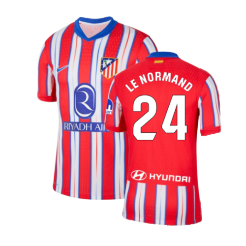 2024-2025 Atletico Madrid Home Shirt (Kids) (Le Normand 24)