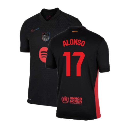 2024-2025 Barcelona Away Shirt (Alonso 17)