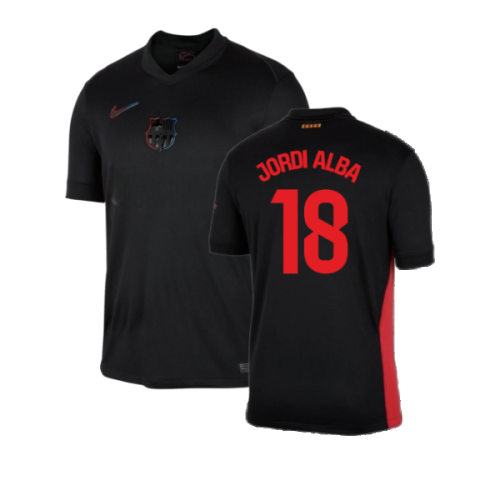 2024-2025 Barcelona Away Shirt (Kids) (Jordi Alba 18)