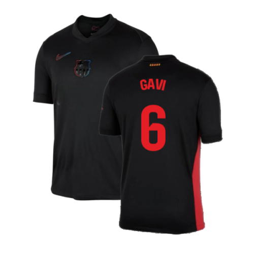 2024-2025 Barcelona Away Shirt (no sponsor) (Gavi 6)