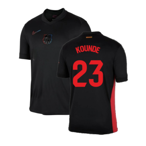 2024-2025 Barcelona Away Shirt (no sponsor) (Kounde 23)