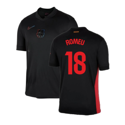 2024-2025 Barcelona Away Shirt (no sponsor) (Romeu 18)