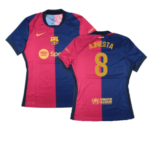 2024-2025 Barcelona Dri-Fit ADV Vapor Home Shirt (Womens) (A.Iniesta 8)