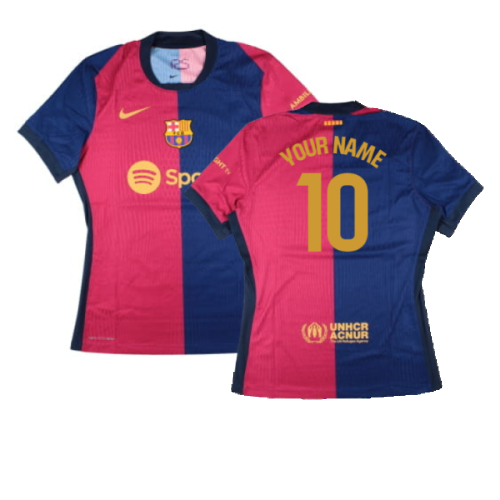 2024-2025 Barcelona Dri-Fit ADV Vapor Home Shirt (Womens) (Your Name)