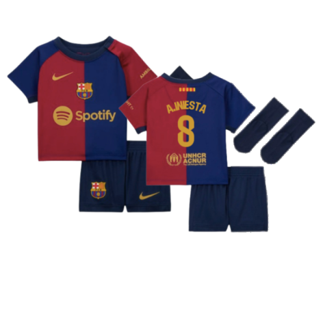 2024-2025 Barcelona Home Baby Kit (A.Iniesta 8)