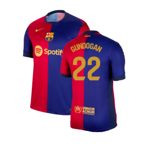 2024-2025 Barcelona Home Shirt (Gundogan 22)