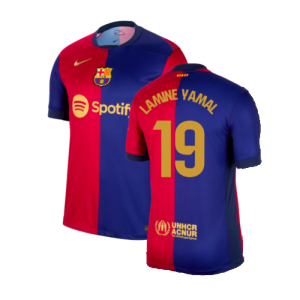 2024-2025 Barcelona Home Shirt (Lamine Yamal 19)