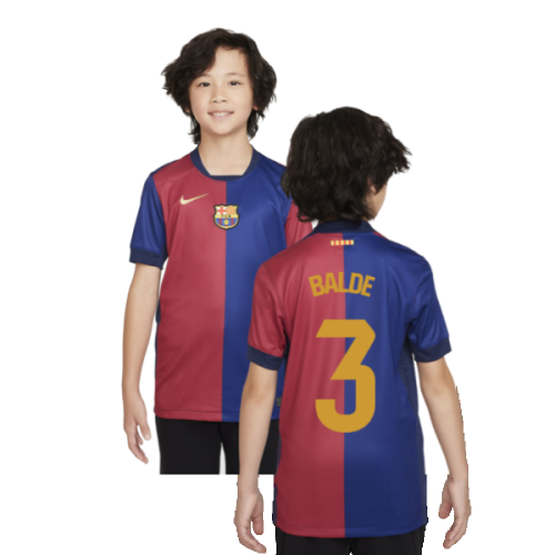 2024-2025 Barcelona Home Shirt (Sponsorless) - Kids (Balde 3)