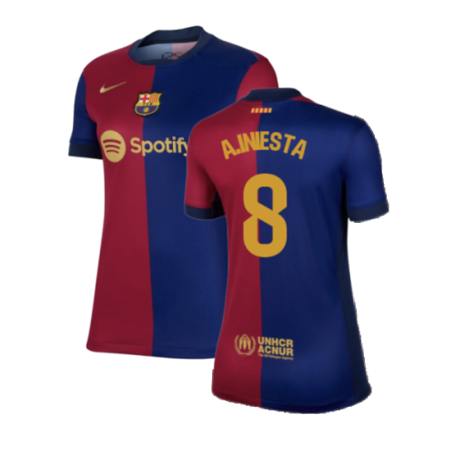 2024-2025 Barcelona Home Shirt (Womens) (A.Iniesta 8)