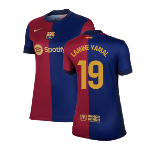 2024-2025 Barcelona Home Shirt (Womens) (Lamine Yamal 19)