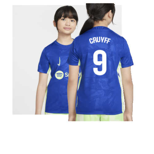 2024-2025 Barcelona Third Pre-Match Shirt (Royal) - Kids (Cruyff 9)