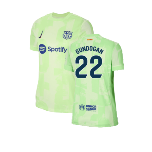 2024-2025 Barcelona Third Shirt (Womens) (Gundogan 22)