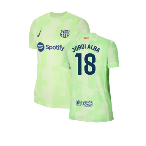 2024-2025 Barcelona Third Shirt (Womens) (Jordi Alba 18)