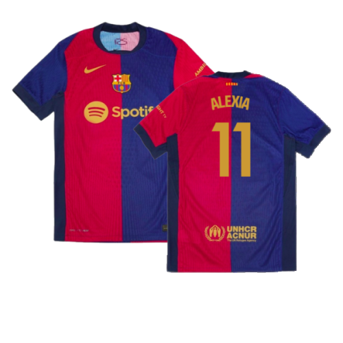 2024-2025 Barcelona Vapor Match Home Shirt (Alexia 11)