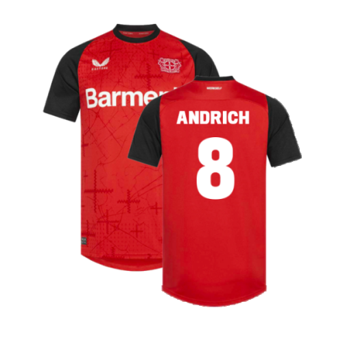 2024-2025 Bayer Leverkusen Home Shirt (Kids) (Andrich 8)