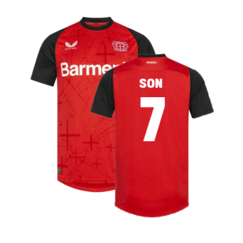 2024-2025 Bayer Leverkusen Home Shirt (Kids) (Son 7)