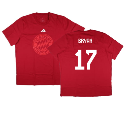 2024-2025 Bayern Munich DNA Graphic Tee (Red) (Bryan 17)