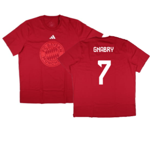 2024-2025 Bayern Munich DNA Graphic Tee (Red) (Gnabry 7)