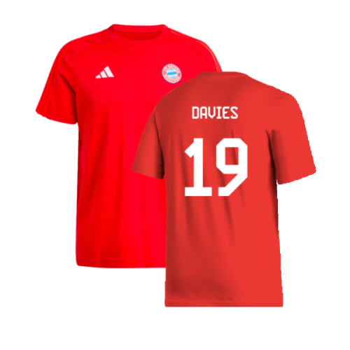 2024-2025 Bayern Munich DNA Tee (Red) (Davies 19)