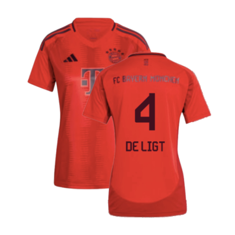 2024-2025 Bayern Munich Home Shirt (Womens) (De Ligt 4)