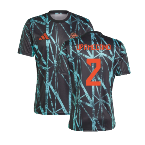 2024-2025 Bayern Munich Pre-Match Shirt (Black) (Upamecano 2)