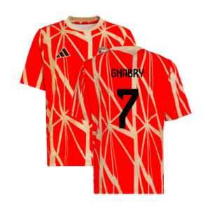 2024-2025 Bayern Munich Pre-Match Shirt (Red) - Kids (Gnabry 7)