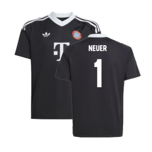 2024-2025 Bayern Munich Third Goalkeeper Shirt (Black) - Kids (Neuer 1)