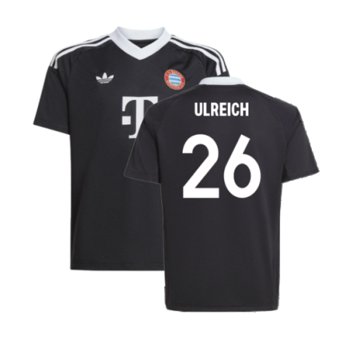 2024-2025 Bayern Munich Third Goalkeeper Shirt (Black) - Kids (Ulreich 26)