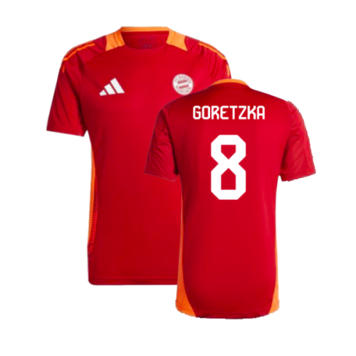 2024-2025 Bayern Munich Training Shirt (Red) (Goretzka 8)