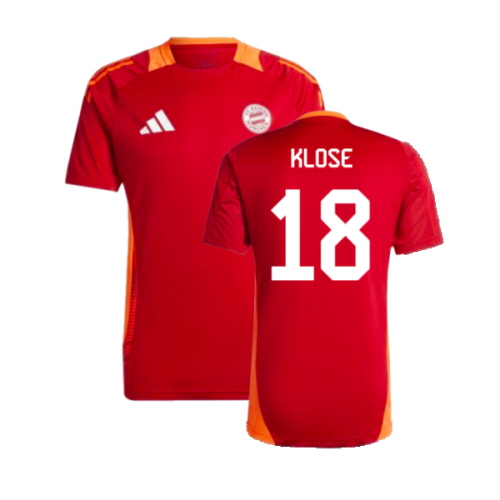 2024-2025 Bayern Munich Training Shirt (Red) (Klose 18)