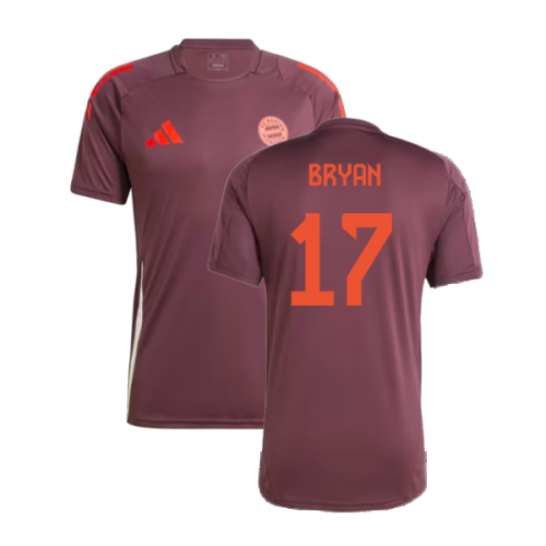 2024-2025 Bayern Munich Training Shirt (Shadow Maroon) (Bryan 17)