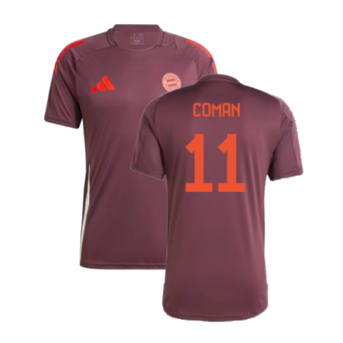 2024-2025 Bayern Munich Training Shirt (Shadow Maroon) (Coman 11)