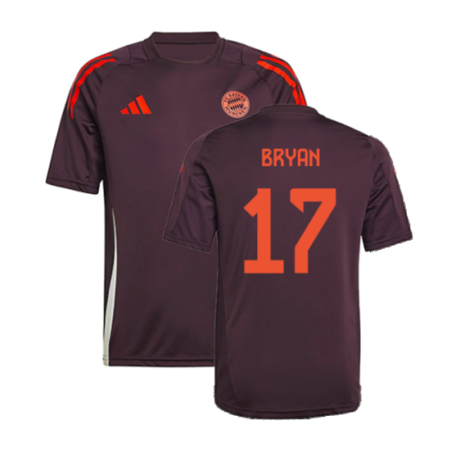 2024-2025 Bayern Munich Training Shirt (Shadow Maroon) - Kids (Bryan 17)