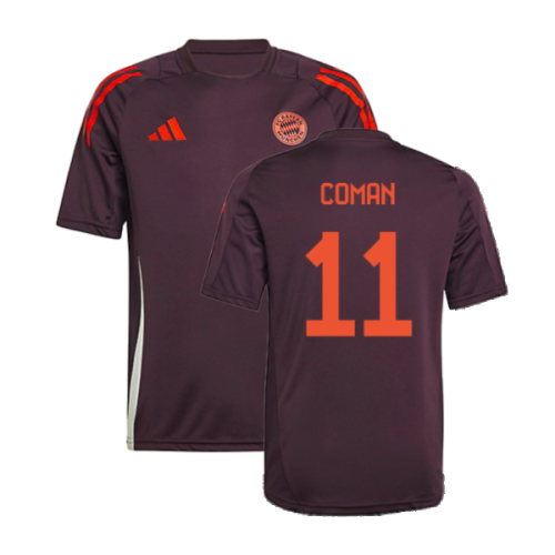 2024-2025 Bayern Munich Training Shirt (Shadow Maroon) - Kids (Coman 11)