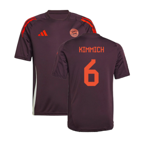 2024-2025 Bayern Munich Training Shirt (Shadow Maroon) - Kids (Kimmich 6)