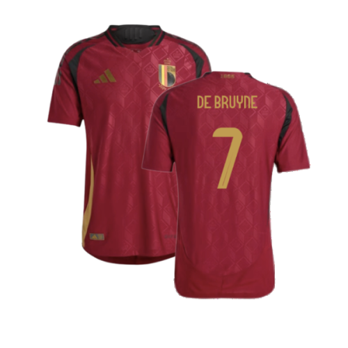 2024-2025 Belgium Authentic Home Shirt (De Bruyne 7)