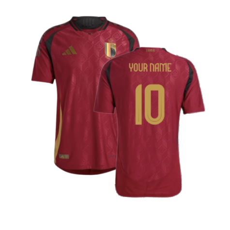 2024-2025 Belgium Authentic Home Shirt (Your Name)