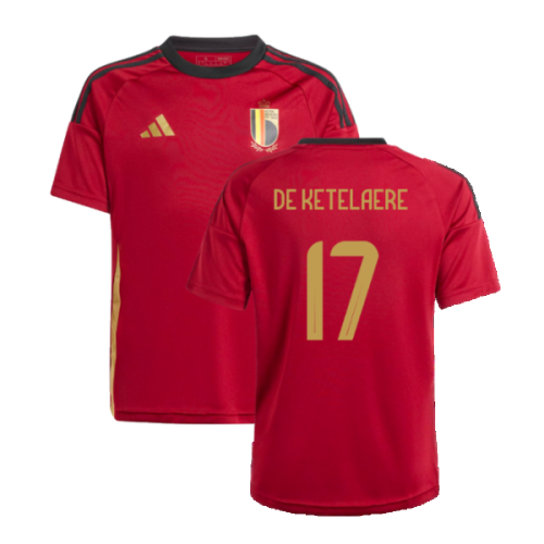 2024-2025 Belgium Home Fan Shirt (Kids) (De Ketelaere 17)