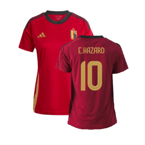 2024-2025 Belgium Home Fan Shirt (Ladies) (E.Hazard 10)