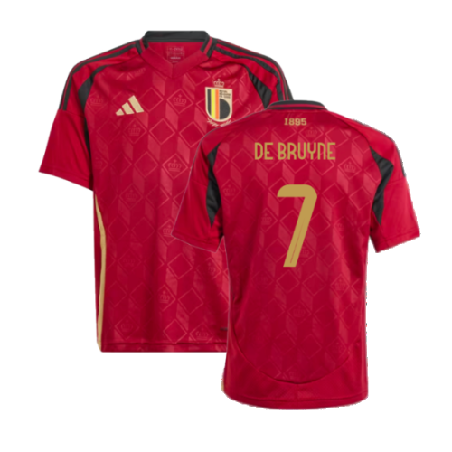 2024-2025 Belgium Home Shirt (Kids) (De Bruyne 7)