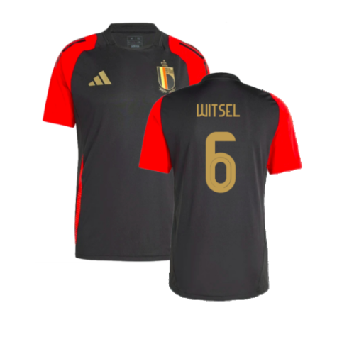 2024-2025 Belgium Training Jersey (Black) (Witsel 6)