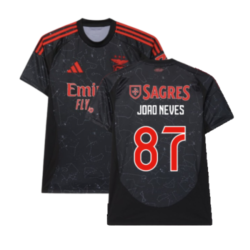 2024-2025 Benfica Away Shirt (Joao Neves 87)