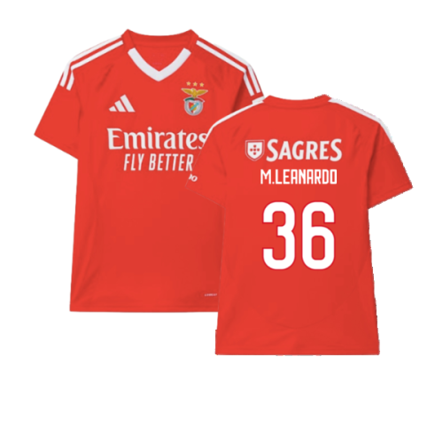 2024-2025 Benfica Home Shirt (M.Leanardo 36)