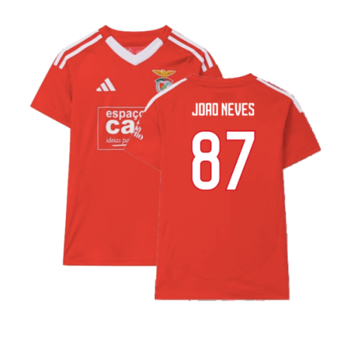 2024-2025 Benfica Home Shirt (Womens) (Joao Neves 87)