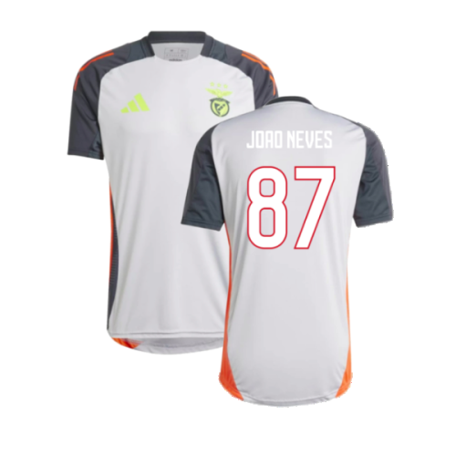 2024-2025 Benfica Training Jersey (Grey) (Joao Neves 87)